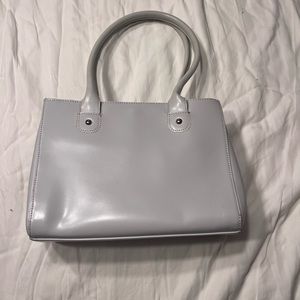 Light Grey Leather Handbag